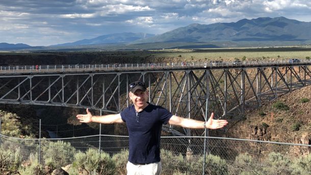 Testing our fear of heights at the gorge. 5 Days in New Mexico: Albuquerque to Santa Fe