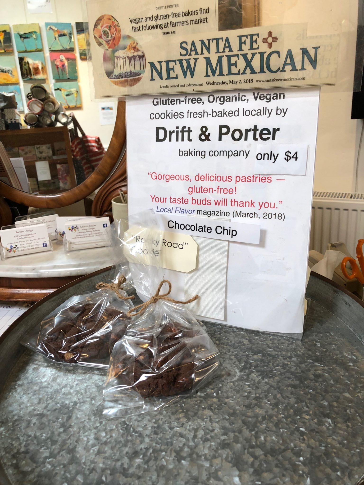 Drift and Porter Vegan Chocolate Chip Cookies.
