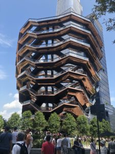 The incredible structure known as The Vessel in New York's Hudson Yard.