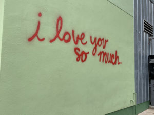 Austin’s famed ‘I love you so much’ mural, located at Jo's Coffee on South Congress.